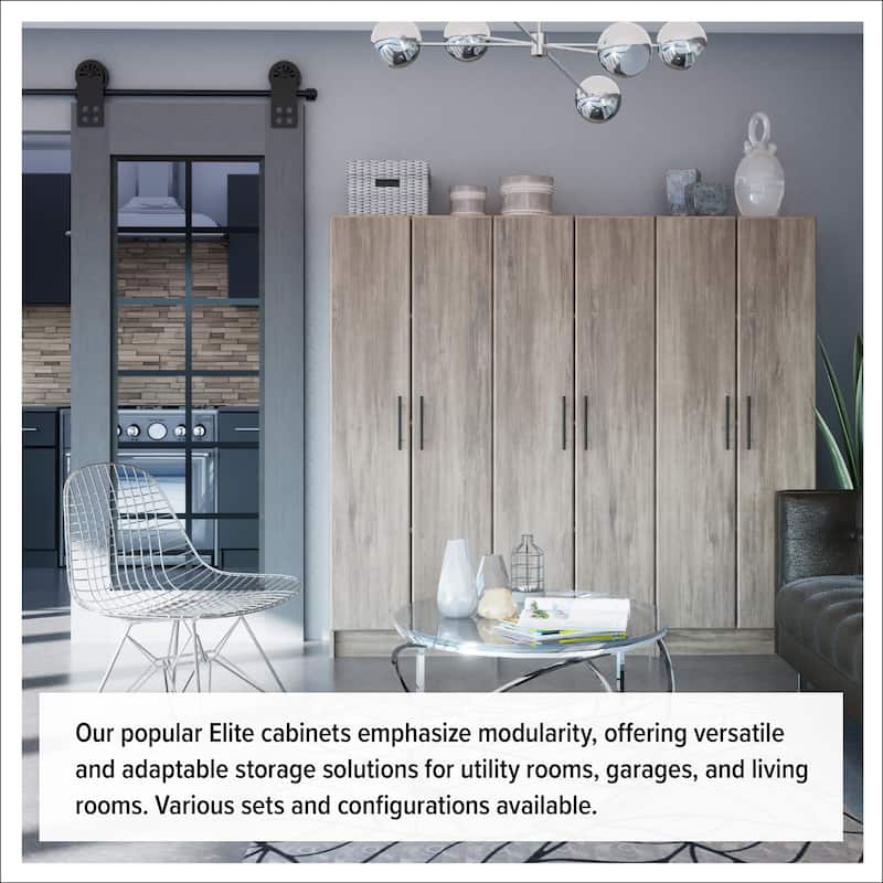 Prepac Elite Armoire Wardrobe Closet Cabinet with Hanging Rail