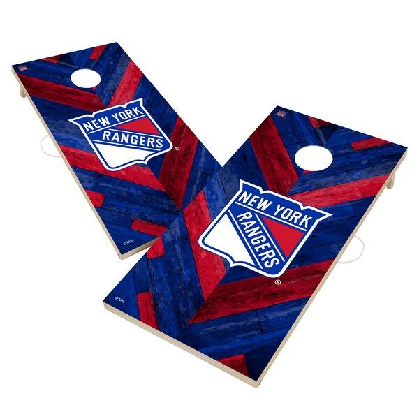 slide 2 of 5, New York Rangers NHL Cornhole Board Set Include Carrying Case
