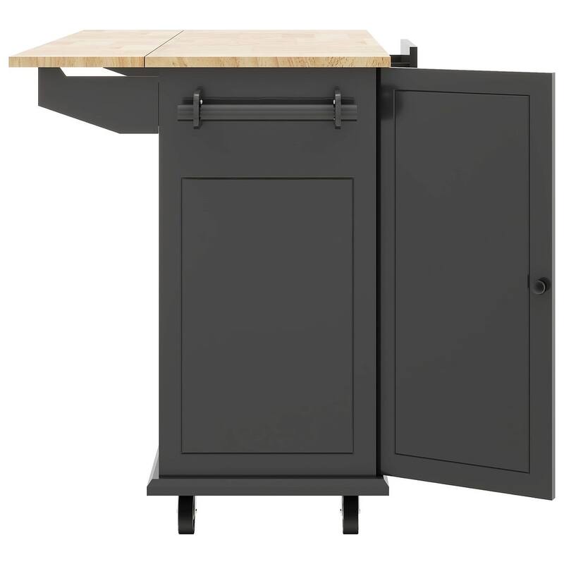 54" Kitchen Island Cart with Wheels
