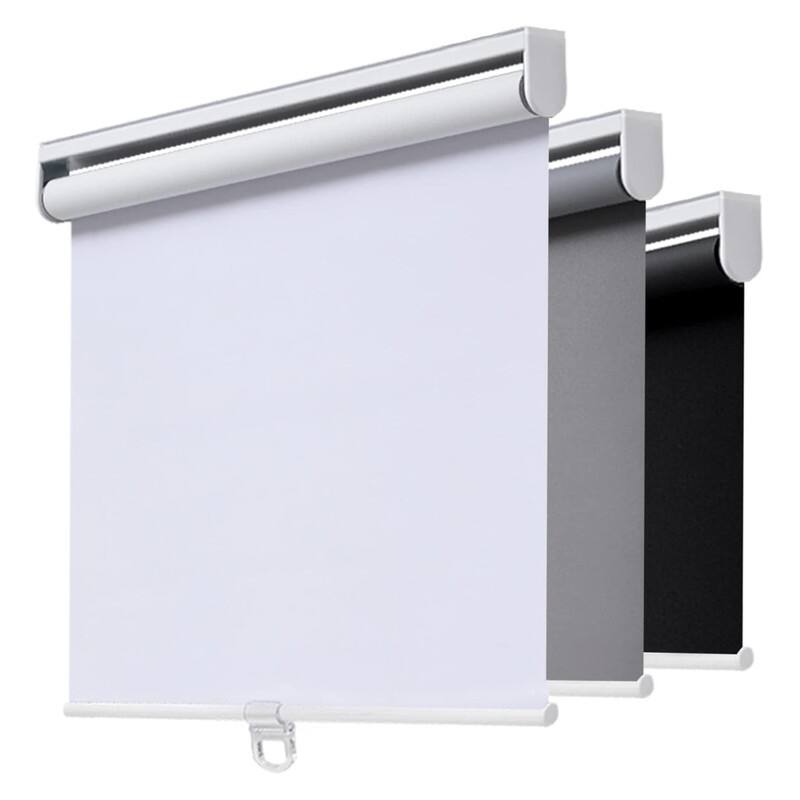 Cordless Roller Shades Blackout Blinds for Darkening Rolled Up Shades - 72"L x 34"W - White