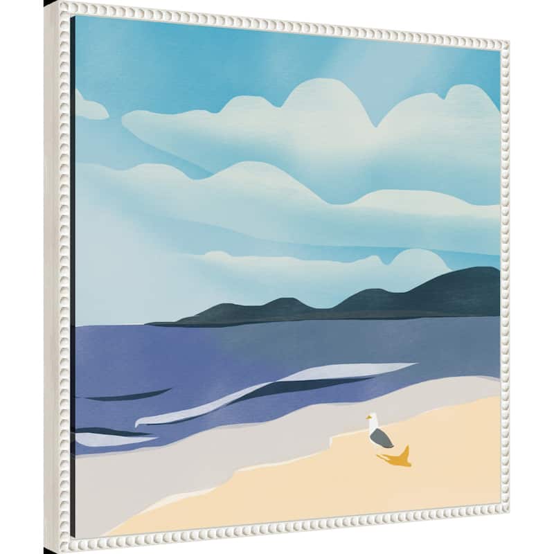 Seaside Serenity by Little Dean Framed Canvas Wall Art