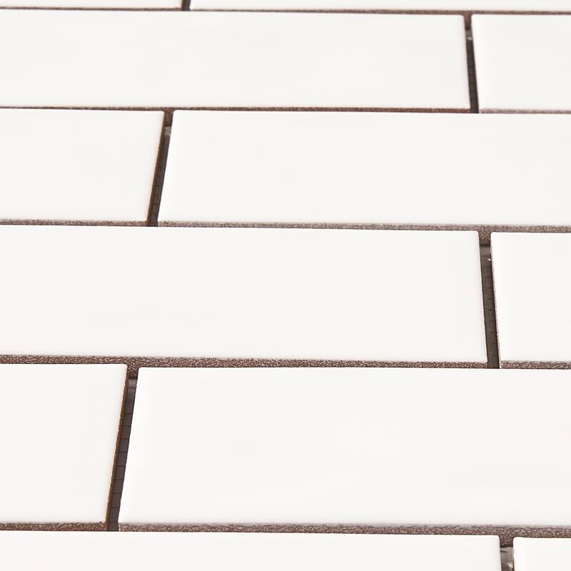 Forio 2" x 6" Brick Glossy Porcelain Mosaic Tile