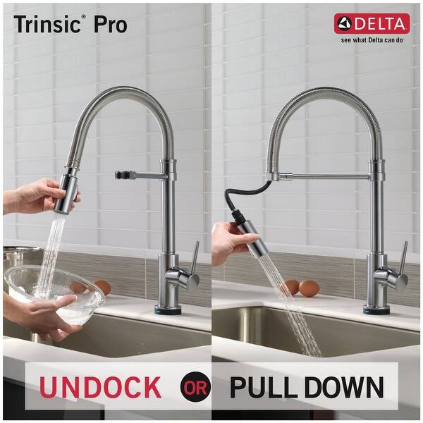 Shop Delta 9659t Dst Trinsic Pro Pre Rinse Pull Down Kitchen