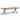 Outdoor Patio All-Weather Aluminum X-Shaped Rectangular Dining Table with Umbrella Hole