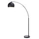 preview thumbnail 7 of 5, Teamson Home Arquer 66.93" Arc Floor Lamp with Faux Marble Base