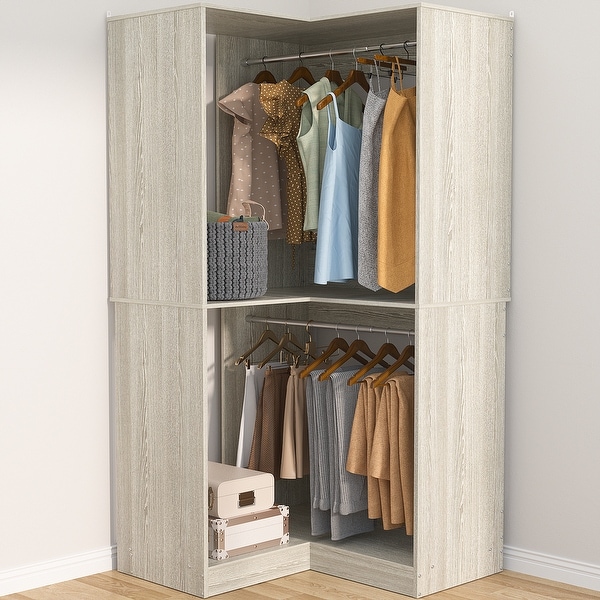 Vryon Corner Closet Organizer, Space-saving Closet System
