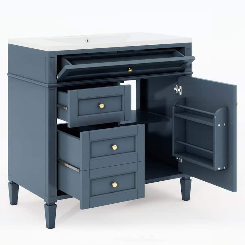 36'' Bathroom Vanity with Top Sink