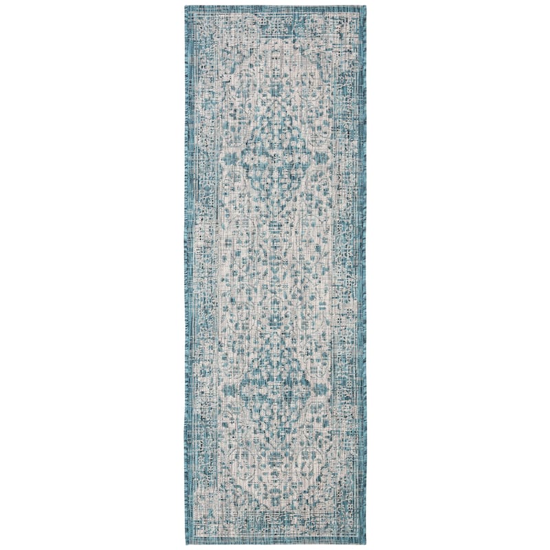 SAFAVIEH Courtyard Boud Indoor/ Outdoor Waterproof Patio Backyard Rug