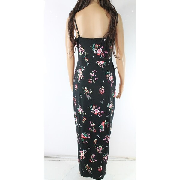 juniors black maxi dress