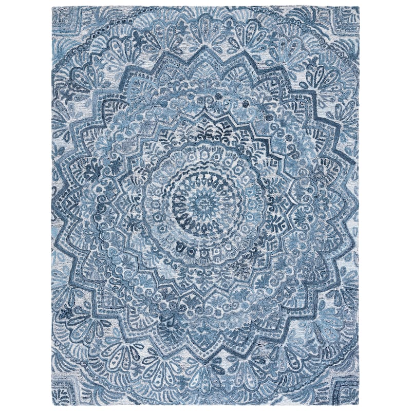 SAFAVIEH Handmade Marquee Genta Modern Medallion Wool Rug