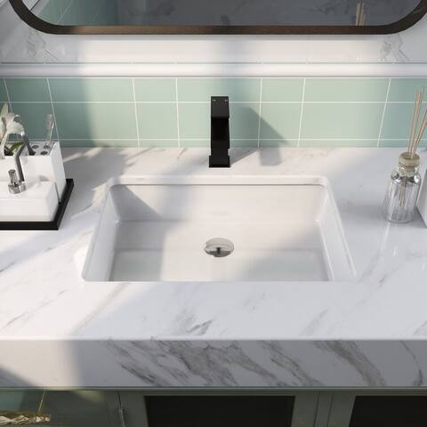 DeerValley Ursa 22" x 16" Vitreous China Undermount Bathroom Sink