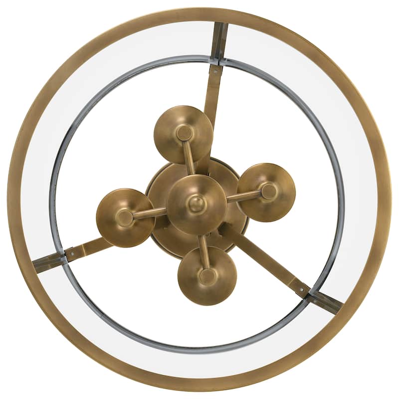 Quoizel Barlow Weathered Brass 4-light Semi-Flush Mount