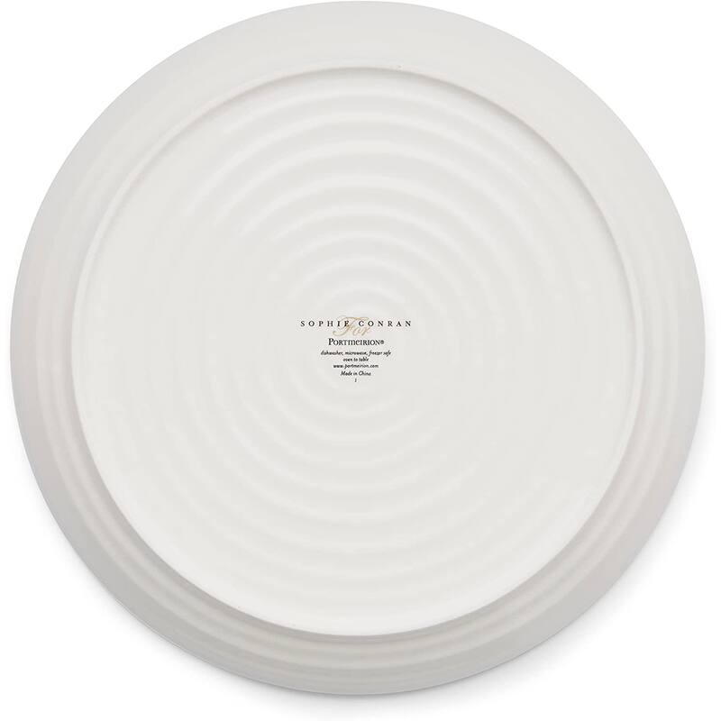 Portmeirion Set of 4 Sophie Conran Coupe Dinner Plates - 8.5 Inch