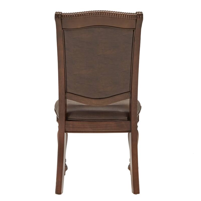 Constantinople Brown Faux Leather Dining Chairs (Set of 2) by iNSPIRE Q Classic