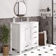 preview thumbnail 51 of 61, Modern Bathroom Vanity with Ceramic Sink, Soft-Close Storage Cabinet and Glossy Easy-Clean Countertop