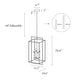 preview thumbnail 7 of 7, Dilley Mid-century Modern Gold 4-Light Geometric Lantern Chandelier for Dining Room