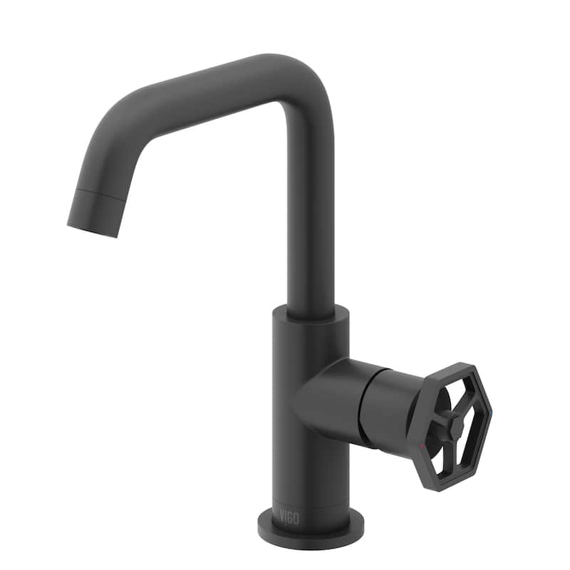 Vigo VG01051 Ruxton 1.2 GPM 9" H Single Handle Single Hole Bathroom - Matte Black