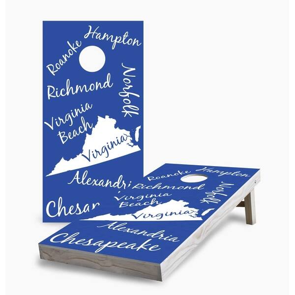 slide 2 of 7, Virginia State Pride Cornhole Game (Choose Wraps or Boards) 2x4 Boards (24" x 48") - Include ALL Accessories