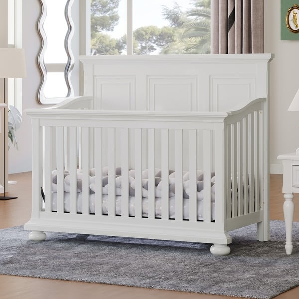 Farmhouse Wooden 4in1 Convertible Baby Crib Bed Bath & Beyond