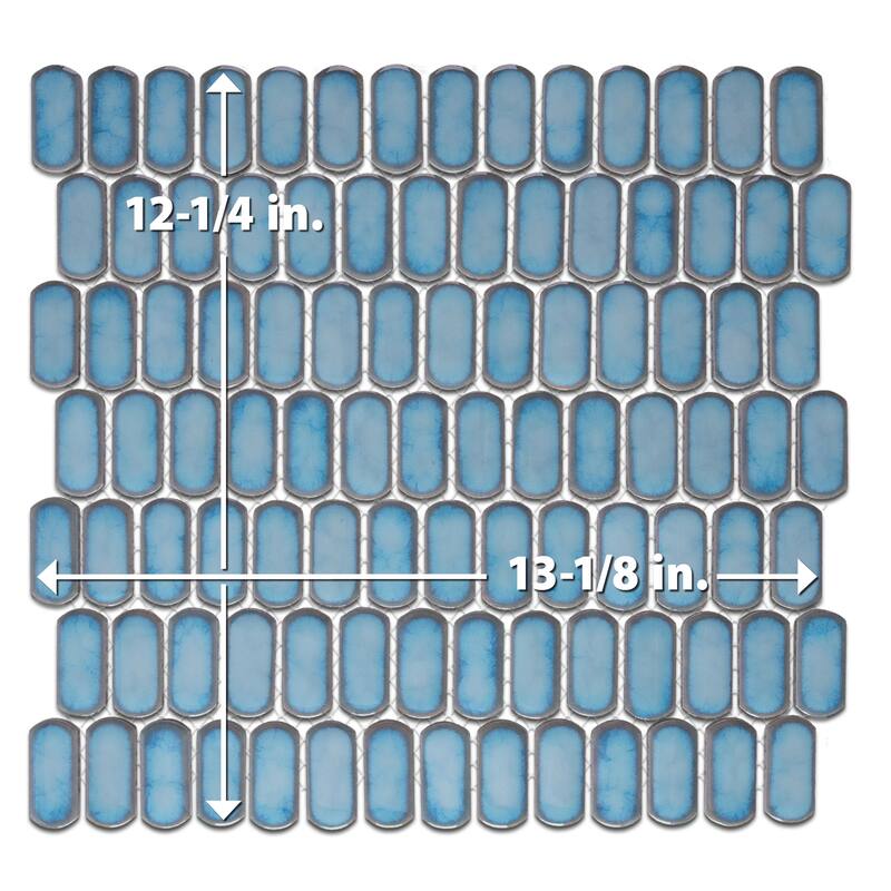 Merola Tile Hudson Capsule Marine 12-1/4" x 13-1/8" Porcelain Floor and Wall Tile