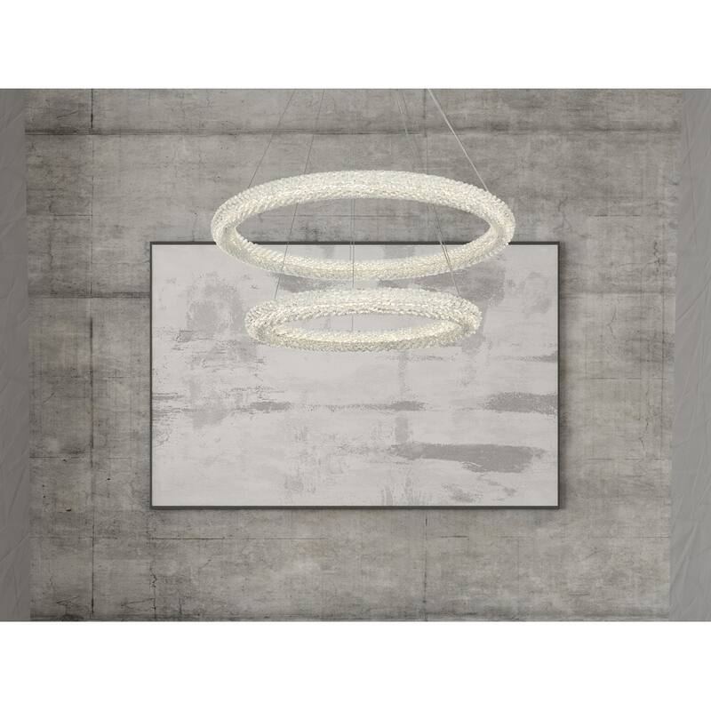 Indigo Home 32 inch Adjustable LED Chandelier