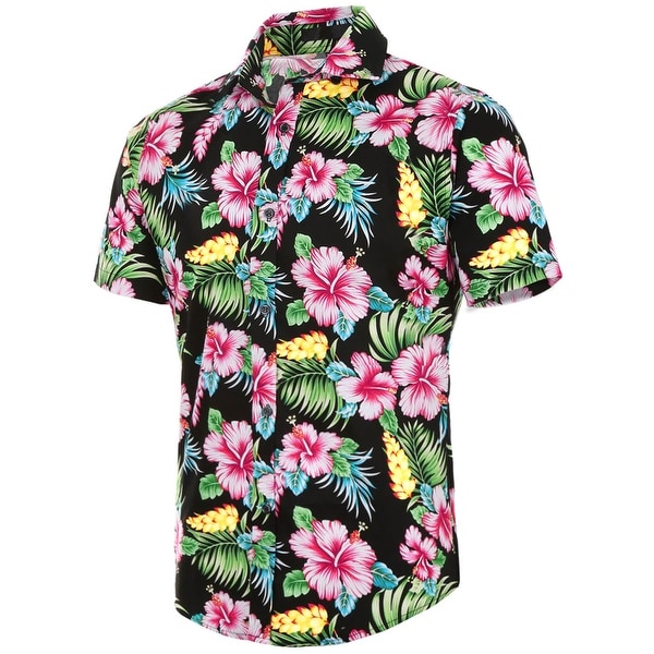 Flower short sleeve shirt clearance