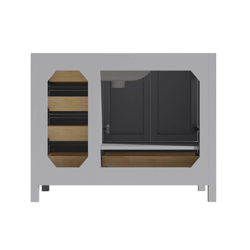 PROOX 42inch Freestanding Bathroom Vanity w Engineered Counter Top Cearmic Sink