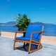 preview thumbnail 46 of 89, SAFAVIEH Outdoor Patio Furniture Vernon Rocking Chair w/ Cushion - 25.6" W x 37.7" D x 30.7" H