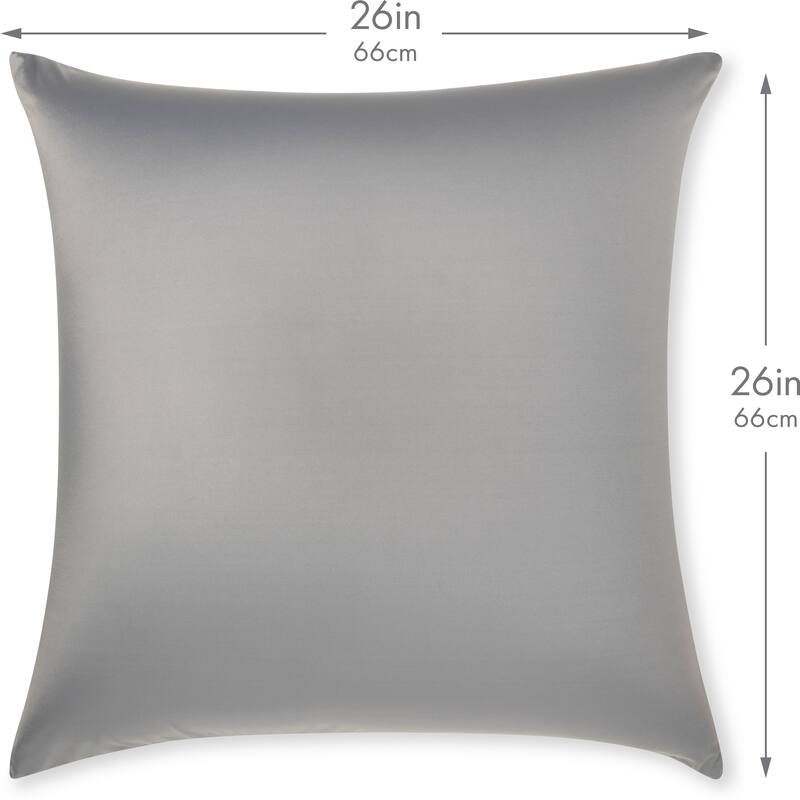 Throw Pillow Cozy Soft Microbead Dark Grey: 1 Pc