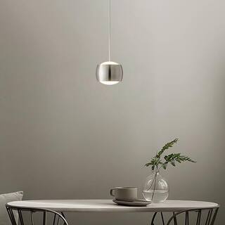 2-Pack LED Contemporary mini island light Chrome led light Aluminum pendant light