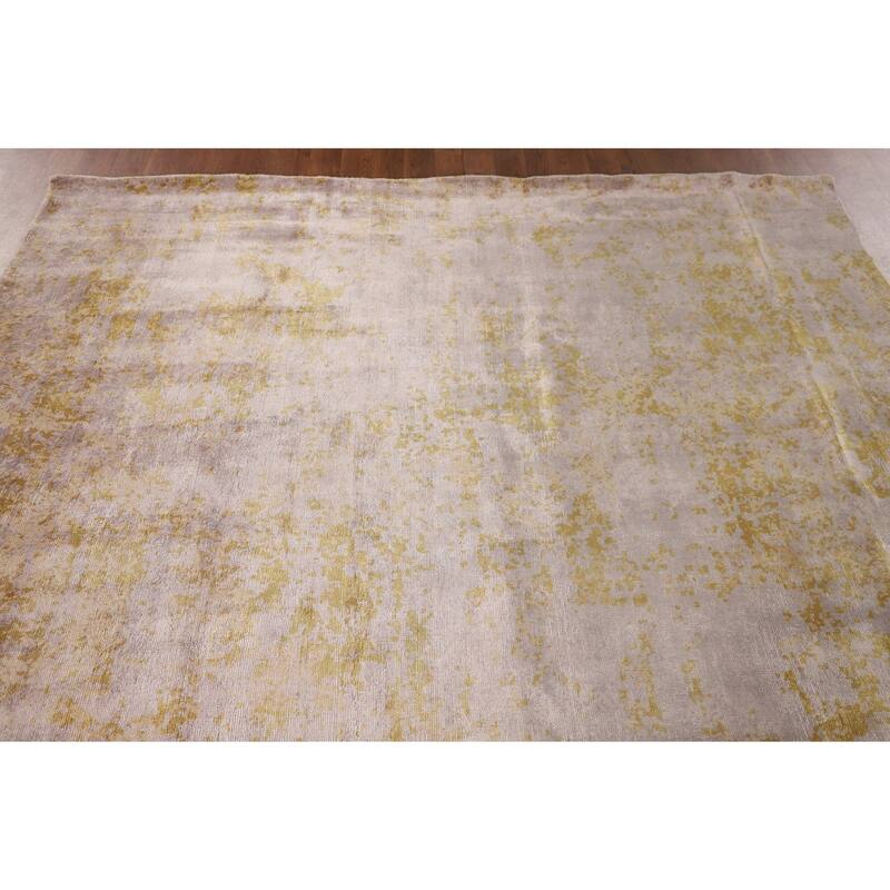 Multi-Color Abstract / Modern Area Rug Handmade Wool Carpet - 6'6"x 9'9"
