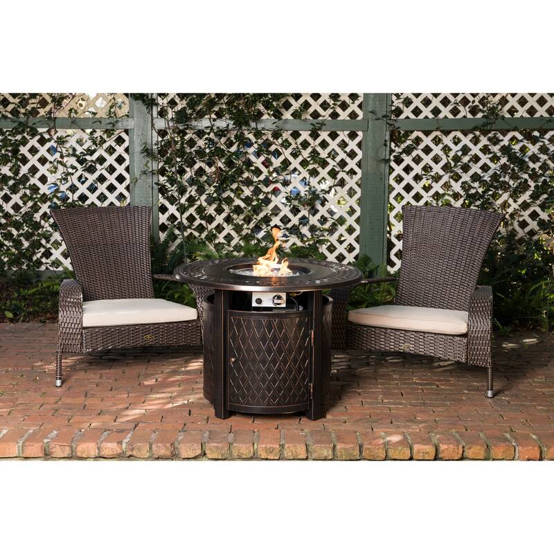 Wagner Round Aluminum Fire Pit - N/A