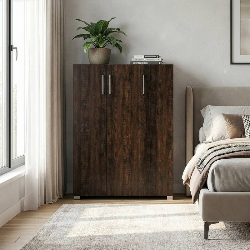 Antonia Three-door Shoe Cabinet with Five Shelves