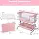 preview thumbnail 11 of 19, Costway Baby Bassinet Bedside Sleeper with 6-Level Adjustable Height - See Details