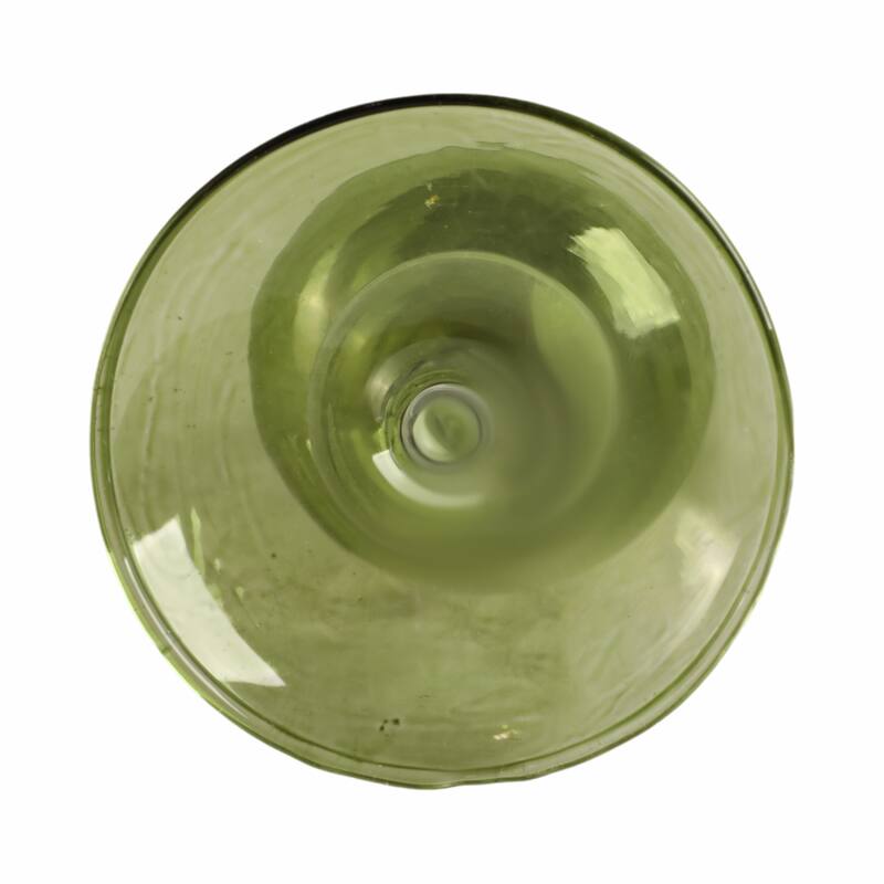 Modern Bubble Glass Candle Holder with Rounded Accent Base