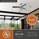 preview thumbnail 3 of 5, Cyrus Urban Loft 42 inch Chrome LED Ceiling Fan with Light - 42-in W x 17-in H x 42-in D