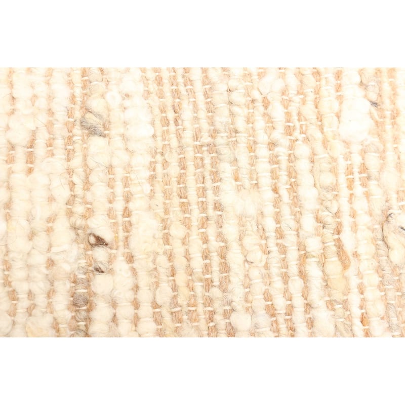 ECARPETGALLERY Braid weave Sienna Tan Wool Rug - 4'11 x 7'10