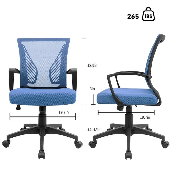 dimension image slide 2 of 10, Homall Office Chair Ergonomic Desk Chair with Lumbar Support