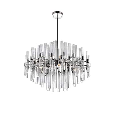Miroir 10 Light Chandelier With Polished Nickel Finish - Polished Nickel