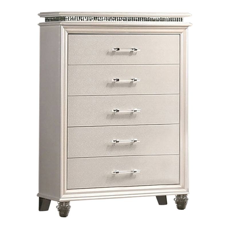 Xian Contemporary Solid Wood 5-Drawer Chest by Furniture of America