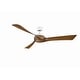 preview thumbnail 2 of 13, Fanimation Wrap Custom Indoor/Outdoor Smart Ceiling Fan DC Motor with Remote - Matte White