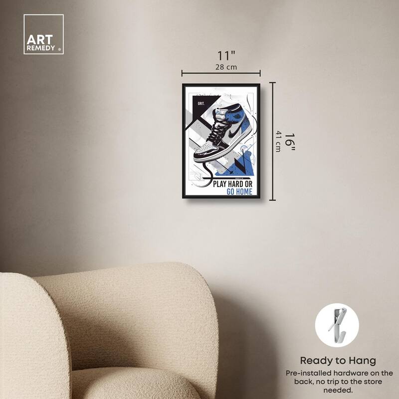 Play Hard Go Home Canvas by Art Remedy