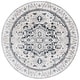 preview thumbnail 9 of 11, SAFAVIEH Layla Keren Shabby Chic Farmhouse Rug 6'7" Round - Ivory Grey/Charcoal - Round