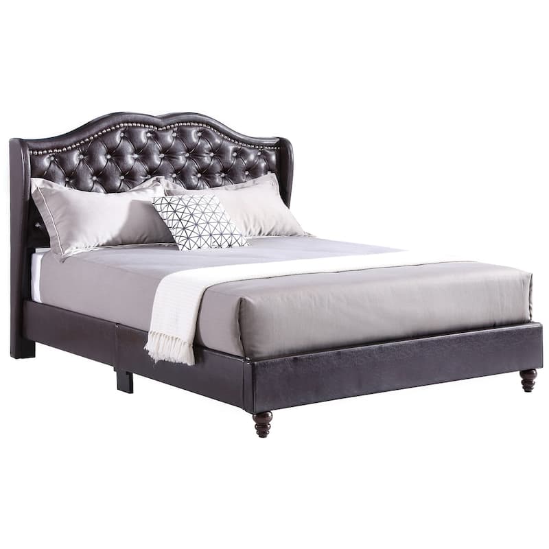 Joy Jeweled Tufted King Panel Bed