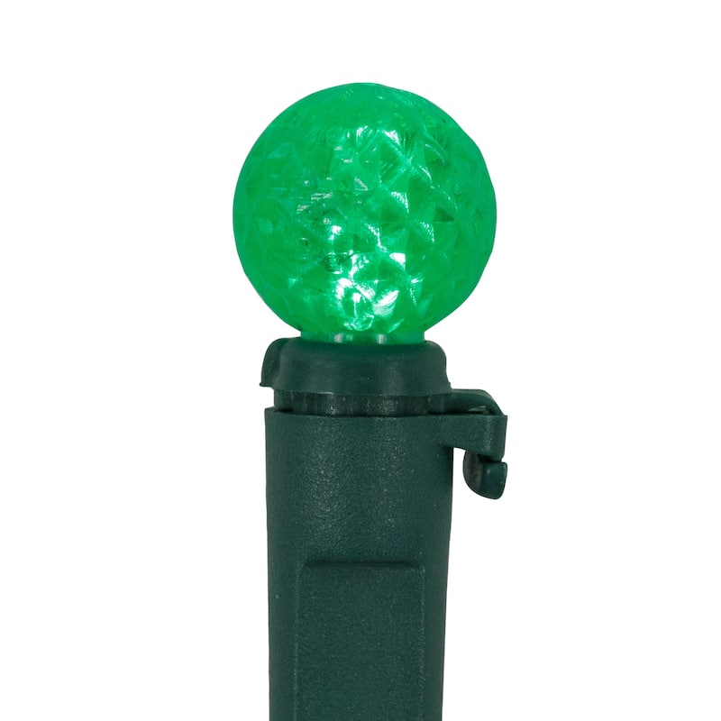LED G12 Berry Christmas Lights - Multicolor - 16' Green Wire - 50 ct