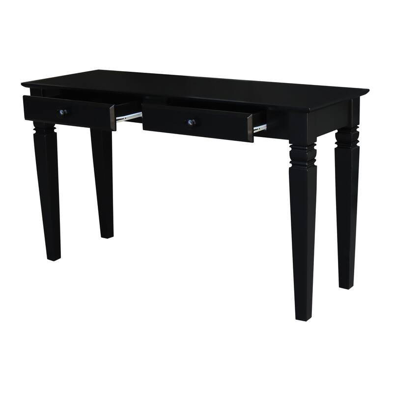 Solid Parawood Java 2-Drawer Sofa Table