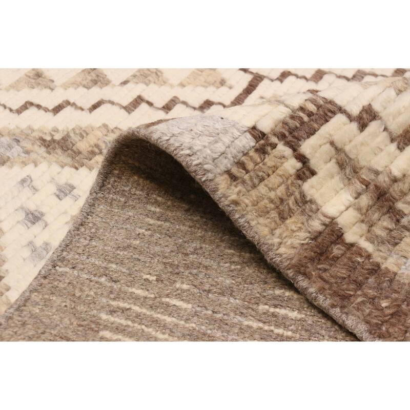 ECARPETGALLERY Hand-knotted Tangier Cream Wool Rug - 8'1 x 9'10