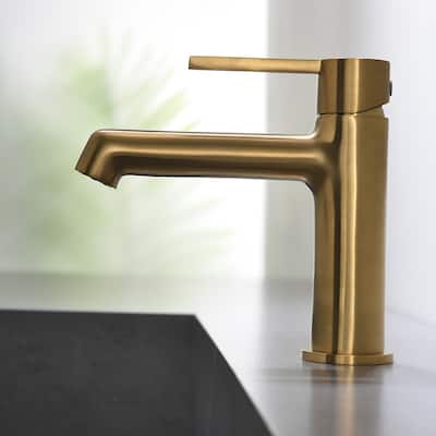 Single-Handle Deck Mounted Bathroom Sink Faucet