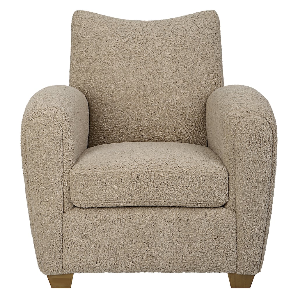 Uttermost Teddy Latte Accent Chair - 31"W x 36"H x 34"D
