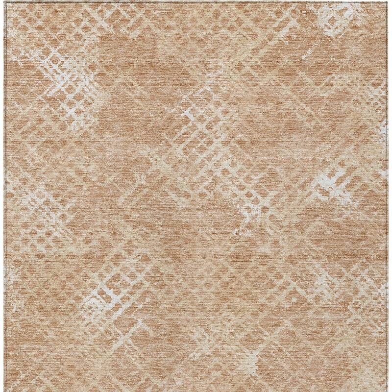 HomeRoots Geometric Transitional Rectangle Outdoor Rug
